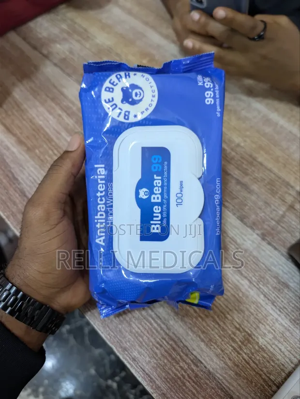Blue Bear Antibacterial Sanitizing Wipes - 1