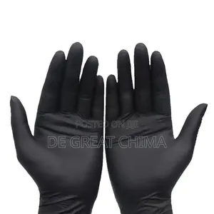 100pcs Black Disposable Hand Gloves Box