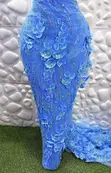 Luxury 3D Hand Beaded Lace Fabric - 2