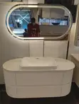 Double Bathroom Vanity with Wash Basins & LED Mirrors - 1