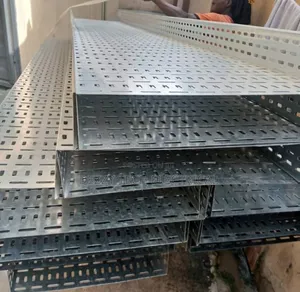 400x50mm Galvanized Cable Tray (1mm Thickness, 3m Length)