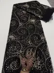 Fully Handbeaded Lace Fabric - 5 Yards - 1
