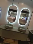 Luxury Double Vanity Cabinet with 2 Basins & 2 LED Mirrors - 2