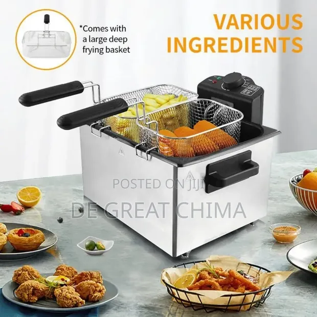Sokany 5L Electric Deep Fryer with Double Basket - 1