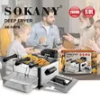Sokany 5L Electric Deep Fryer with Double Basket - 2