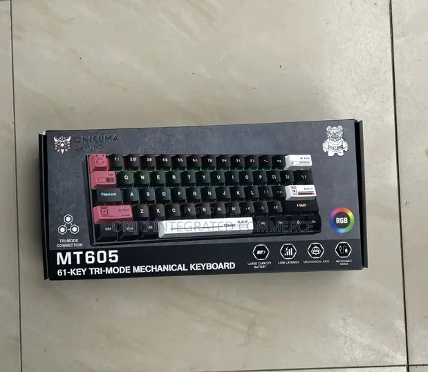 Onikuma MT605 61-Key Tri-Mode Mechanical Keyboard - 1