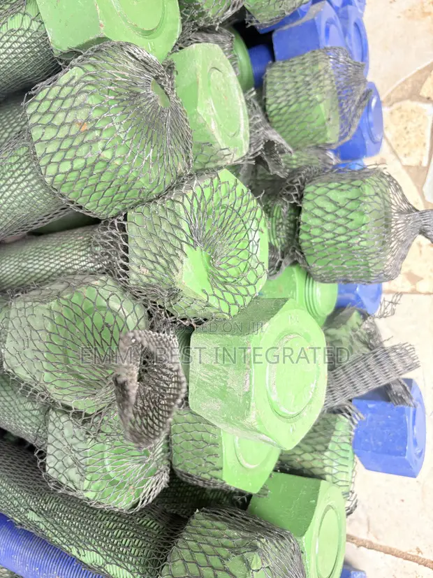 Industrial Stud Bolts & Nuts (Fluoropolymer Coated) - 1