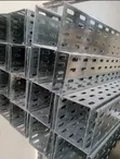 100mm x 100mm Galvanized Cable Tray - 3m Length - 1
