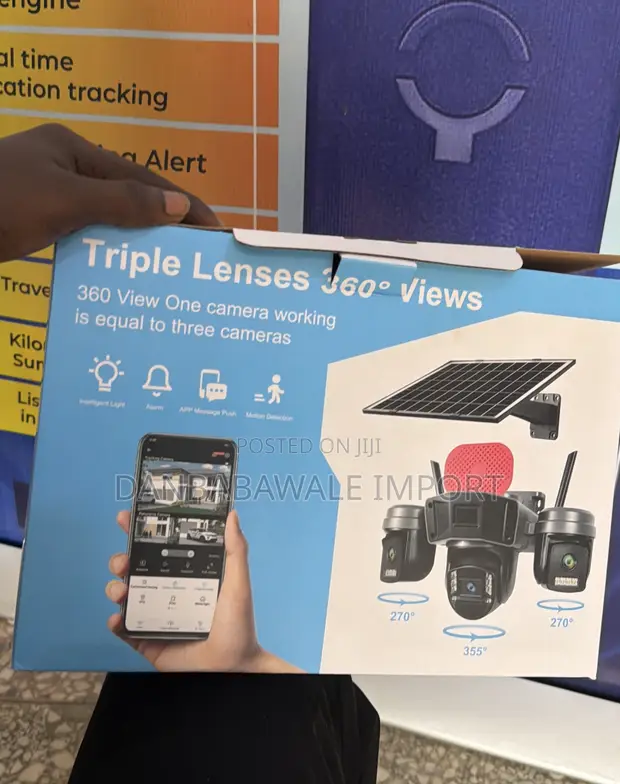 Observer 3-Lens Solar CCTV Camera Ultra HD - 1