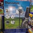 Duravolt 12-Inch Rechargeable Solar Fan - 1
