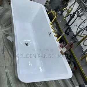 Executive Acrylic Bathtub with Gold Tap - Brand New
