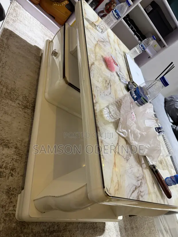 Glossy Marble TV Stand & Center Table - 1