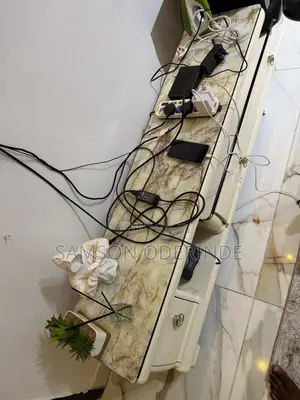 Glossy Marble TV Stand & Center Table