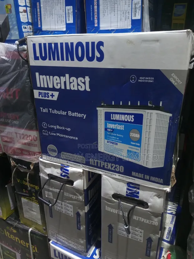 Luminous Inverlast Tubular Battery 230Ah - 1