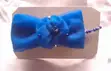 Elegant Blue Crystal Bow Necklace - 2
