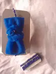 Elegant Blue Crystal Bow Necklace - 3