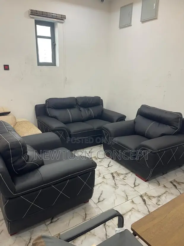 Brand New Seven Seater Leather Sofa - 1