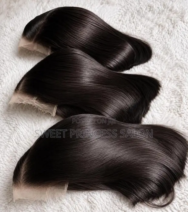 10" 5x5 SDD Bone Straight Human Hair - 1