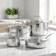 High Quality 5-Piece Stainless Steel Pot Set - 2