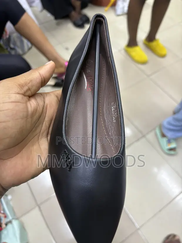 Zara Leather Pointed Ballerina Flats - Brand New - 1