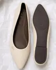 Zara Leather Pointed Ballerina Flats - Brand New - 3