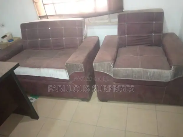 3-Seater & 1-Seater Sofa Set - Burgundy - 1