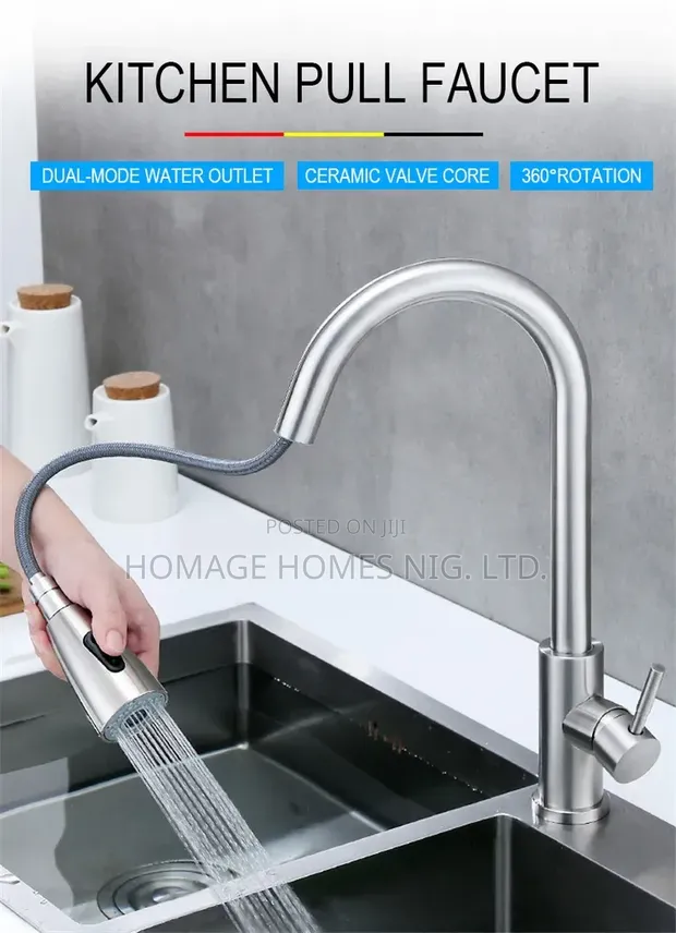 Ideal Antirust Pull-Out Sink Mixer Tap - 1