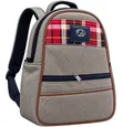 Uzoma's Handmade School Bags - Large, Gray Faux Leather - 1