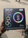 MJ26 10-Inch RGB LED Ring Light with Stand - 1