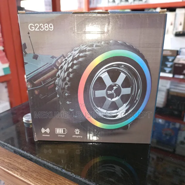 G-Wagon Bluetooth Speaker da Fitilar RGB da Cajin Mara Wayoyi - 1