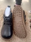 Quality Stock School Shoes - Black Leather Laces - 5