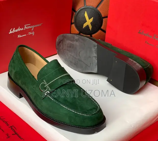 Green Suede Luxury Shoes - 1