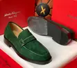 Green Suede Luxury Shoes - 1