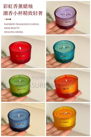 7 Pieces Scented Candles - Rainbow Color