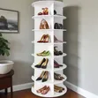Rotating Shoe da Bag Rack - Sabon Abu - 2
