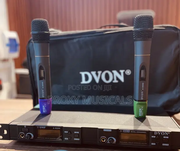 Dvon 2-in-1 Wireless Microphone System - 1