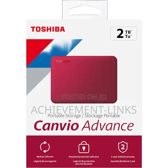 2TB Toshiba Canvio Advance External HDD - 1