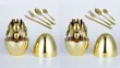Gold Egg Shape 24-Piece Cutlery Set - 2