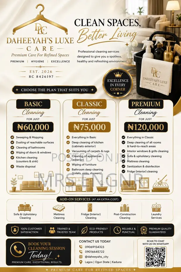 Daheeyah's Luxe Care: Professional Cleaning & Laundry - 1