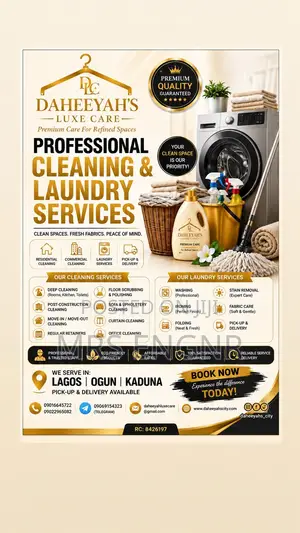 Daheeyah's Luxe Care: Professional Cleaning & Laundry