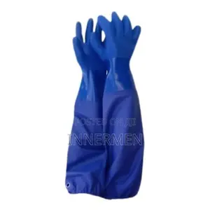 Gloves masu nauyi, masu tsawon PVC don aiki