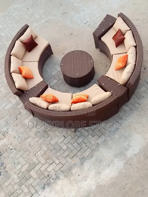Circle Set na kujerar waje - Brown - 1