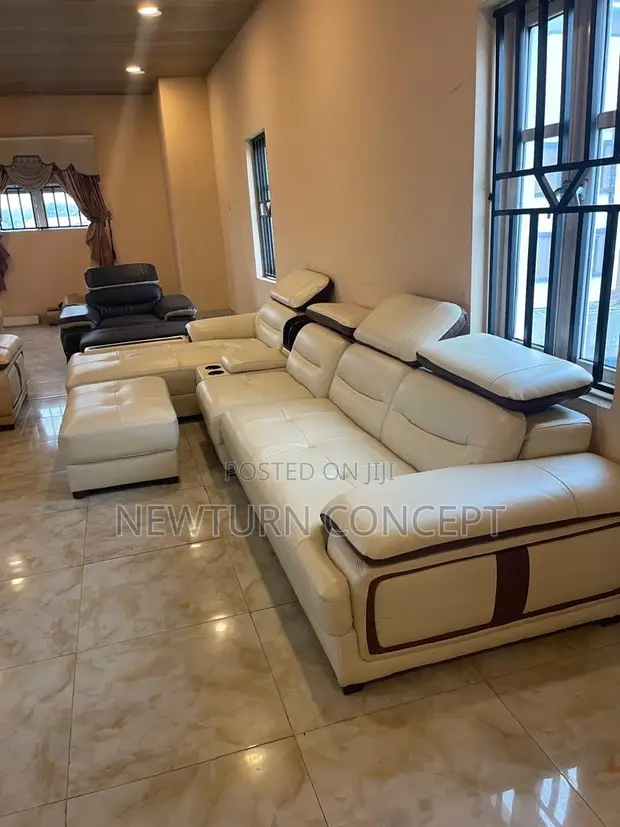 Luxury Animal Skin L-Shape Sofa - 1