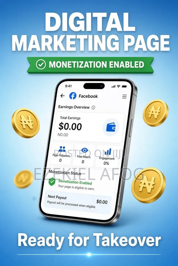 Facebook Page for Digital Marketing - Monetization Enabled - 1