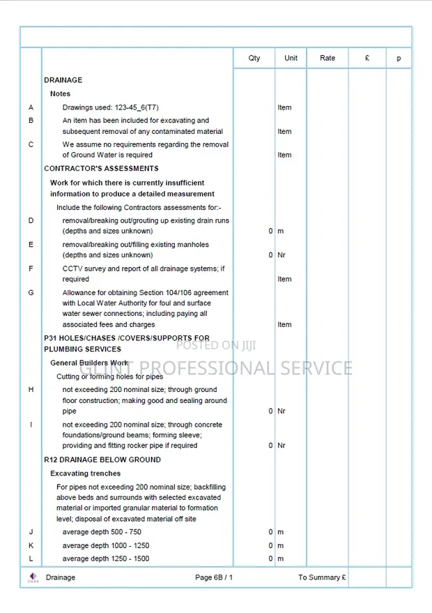 Bill of Quantity (BOQ) & Construction Estimation by EZ Managers - 1