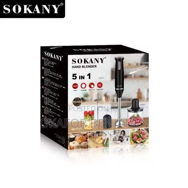 Brand New Sokany 5-in-1 Hand Blender - 1
