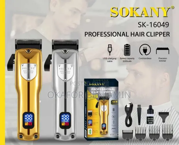 High Quality Sokany Rechargeable Hair Clipper - 1