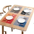Set of 6 Woven PVC Place Mats for Hotel & Restaurant - 1