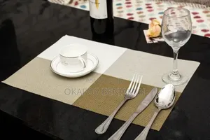 Set of 6 Woven PVC Place Mats for Hotel & Restaurant