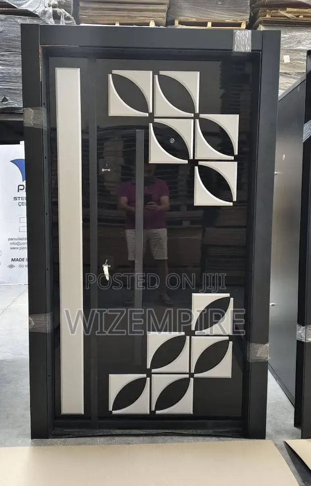 Executive Turkish Black Double Entrance Doors - 1